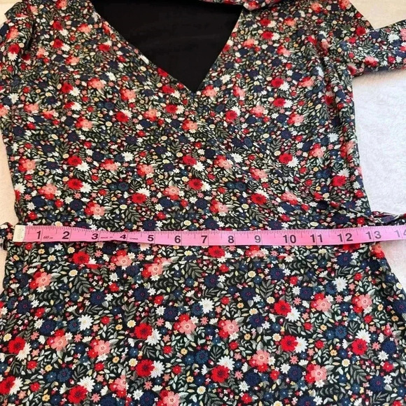 Sezane Wrap Floral Estelle‎ Mini Dress size size 38 - Picture 7 of 11